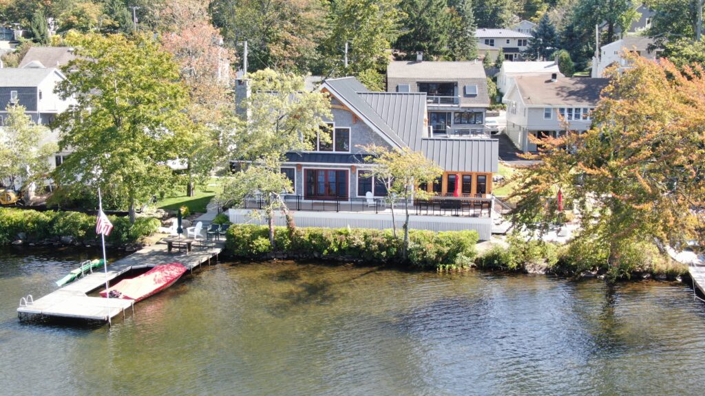 Aerial Lake Front View