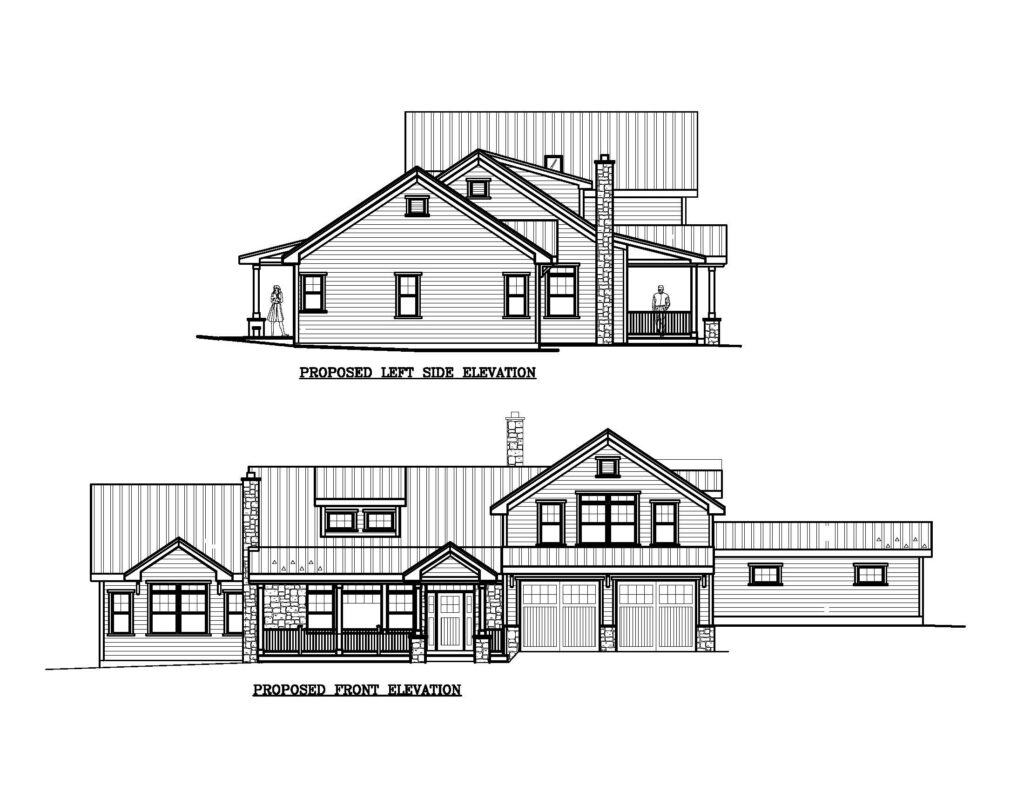 Side & Front Elevations