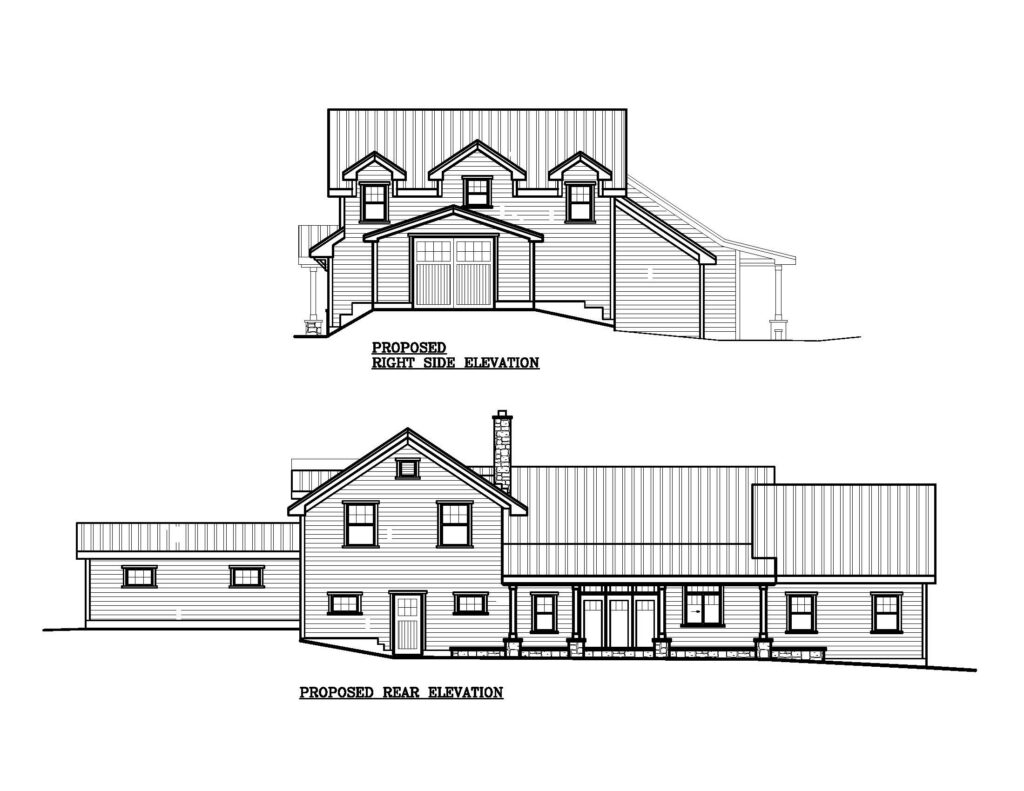 Side & Rear Elevations